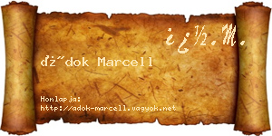 Ádok Marcell névjegykártya